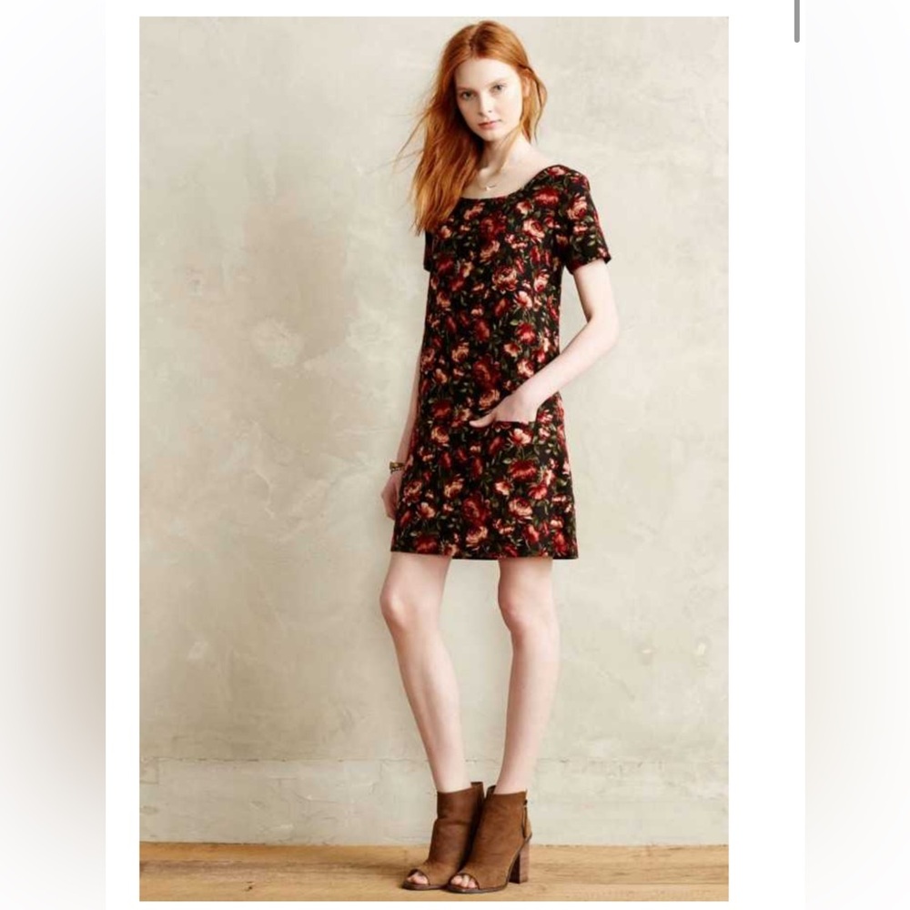 Anthropologie Maeve Rose Shift Dress